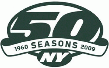 New York Jets 2009 Anniversary Logo iron on paper